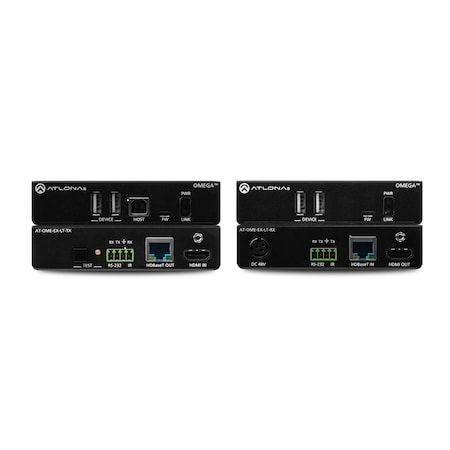 Omega 4K-Uhd HDMI Over Hdbaset Tx Rx Lite Extender Kit With Usb Contro